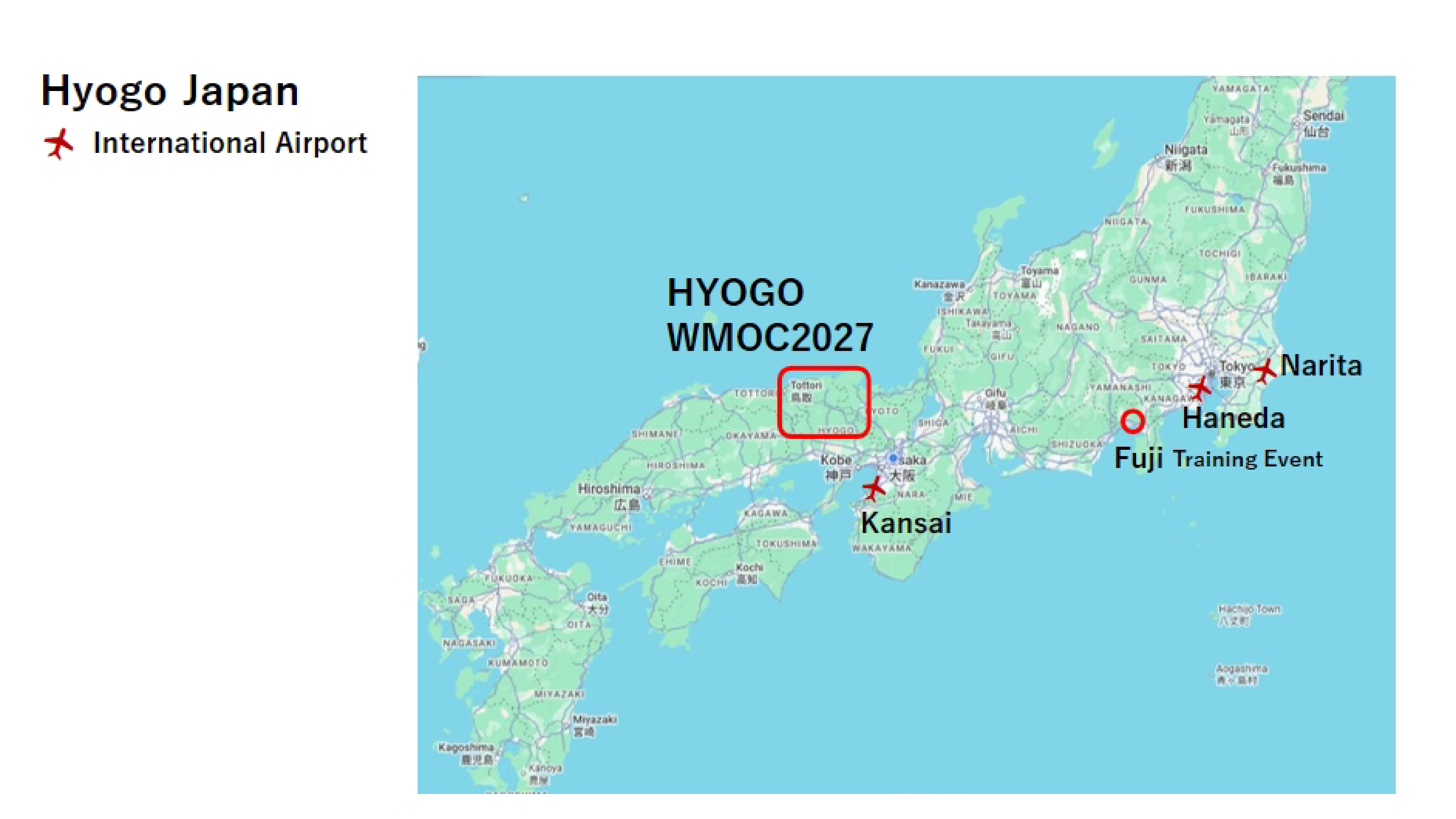 Transportation from Haneda and Narita Airport and Place of pre "Training" event
